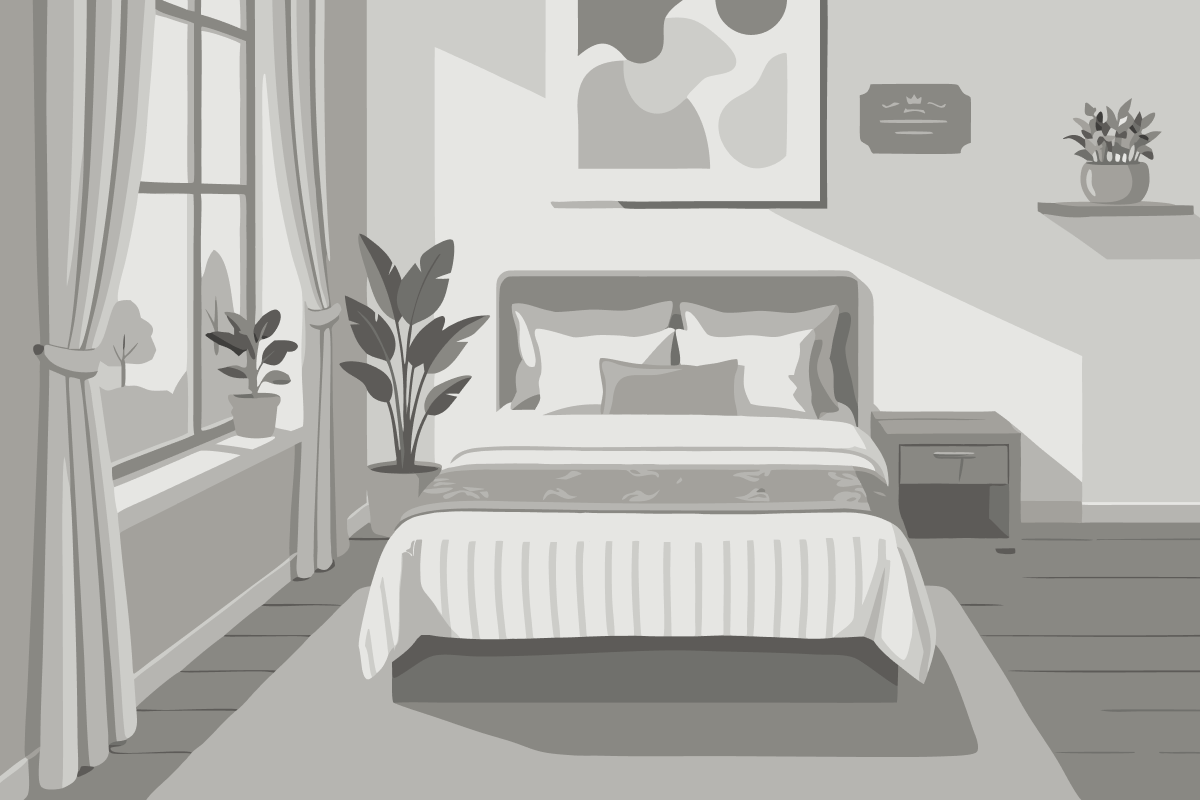 Shared Apartment and Bathroom with Private Queen
